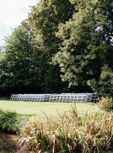 Outdoor wedding seating